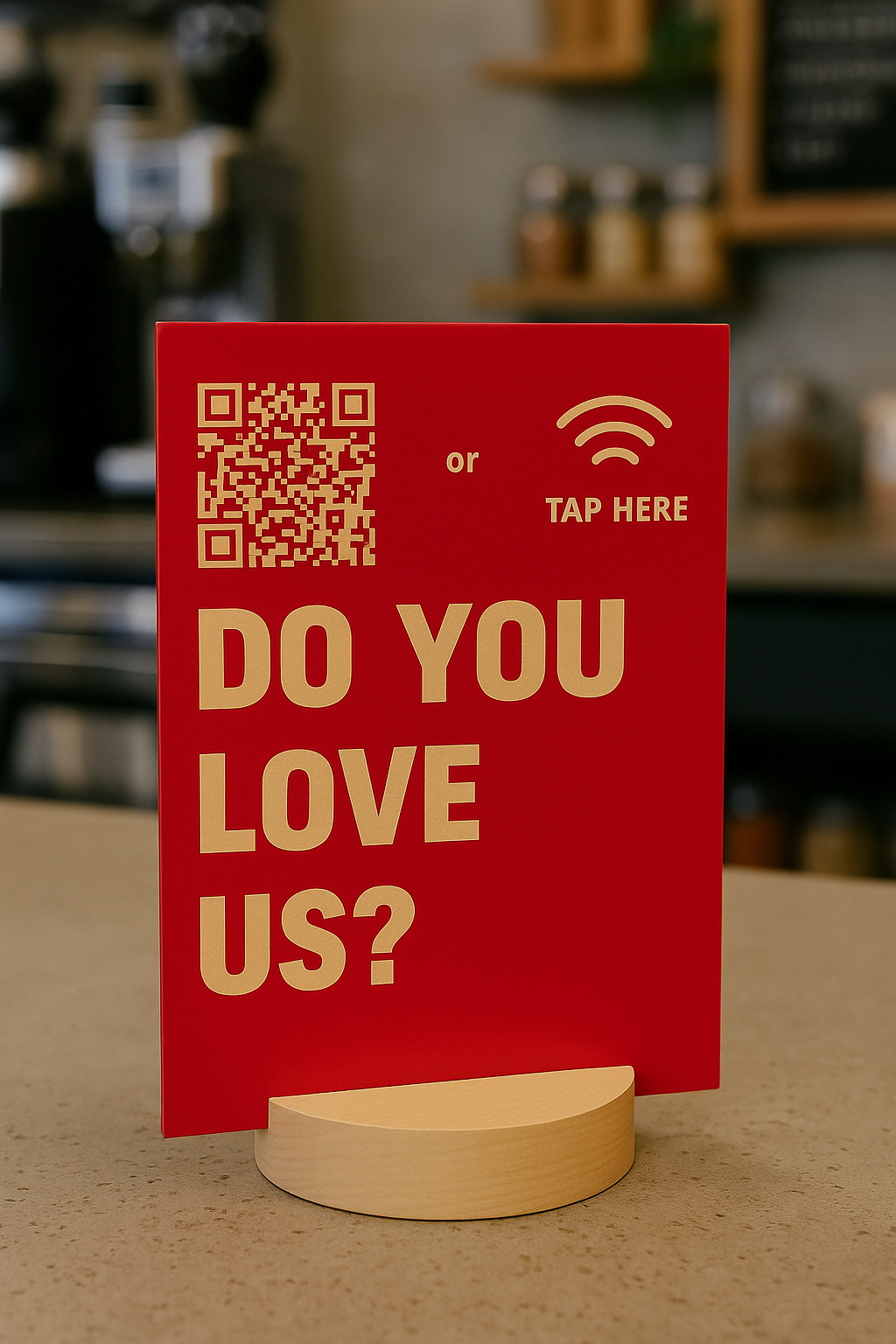 "Do You Love Us?" Sign (4 pack)
