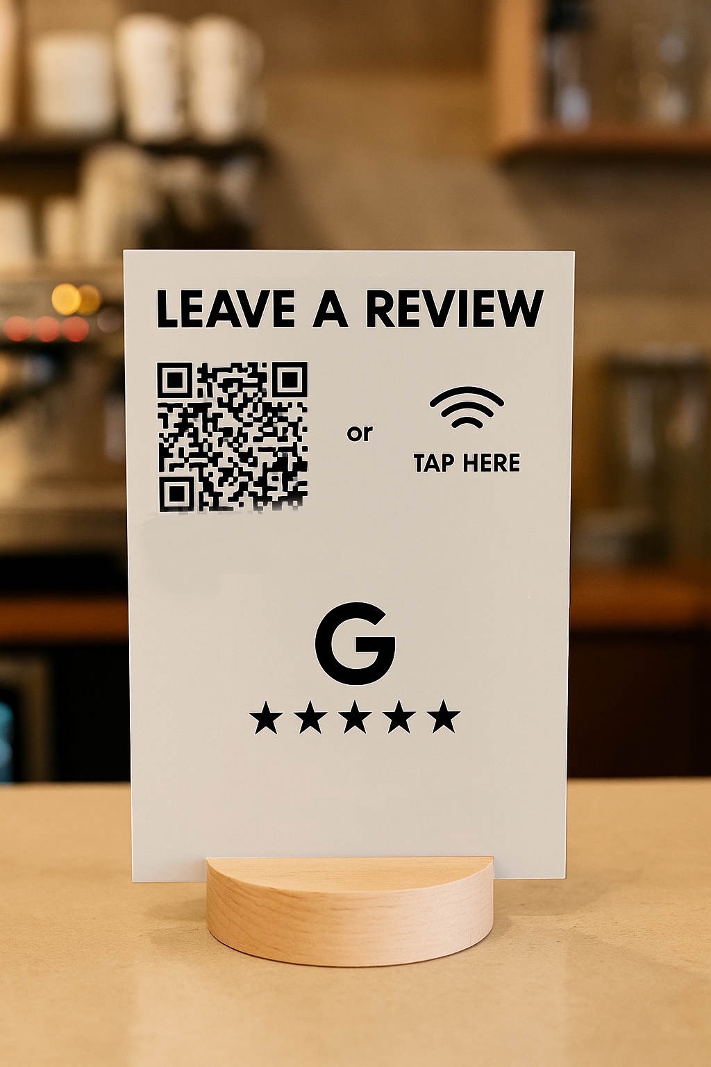 Google Review Counter Sign (4 pack)