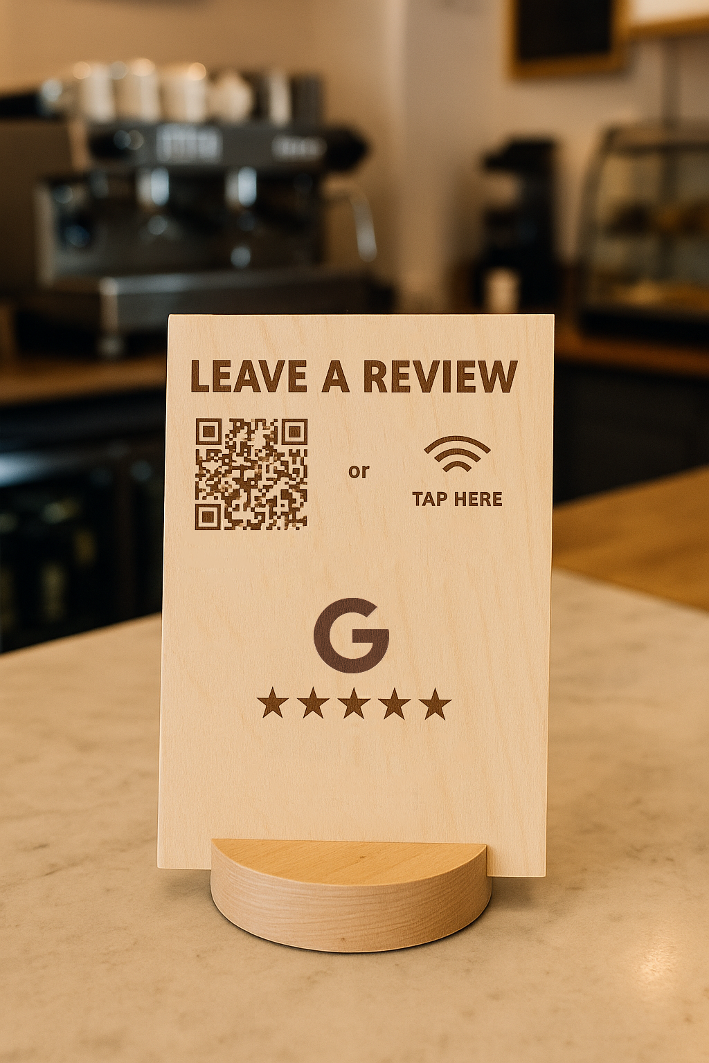 Google Review Counter Sign (4 pack)