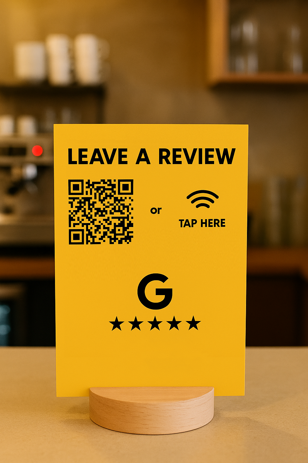 Google Review Counter Sign (4 pack)